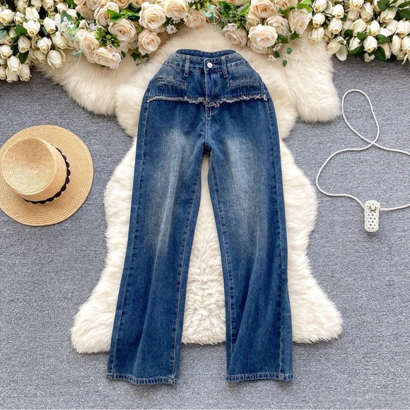 Skyline High Rise Rigid Denim Jeans | Size S - L - Picture 6 of 8